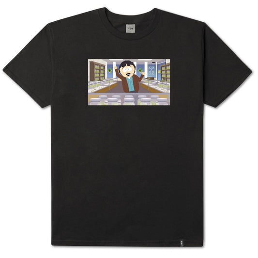 HUF x South Park Medicinal Marijuana Men's Tee, Black - The Giant Peach