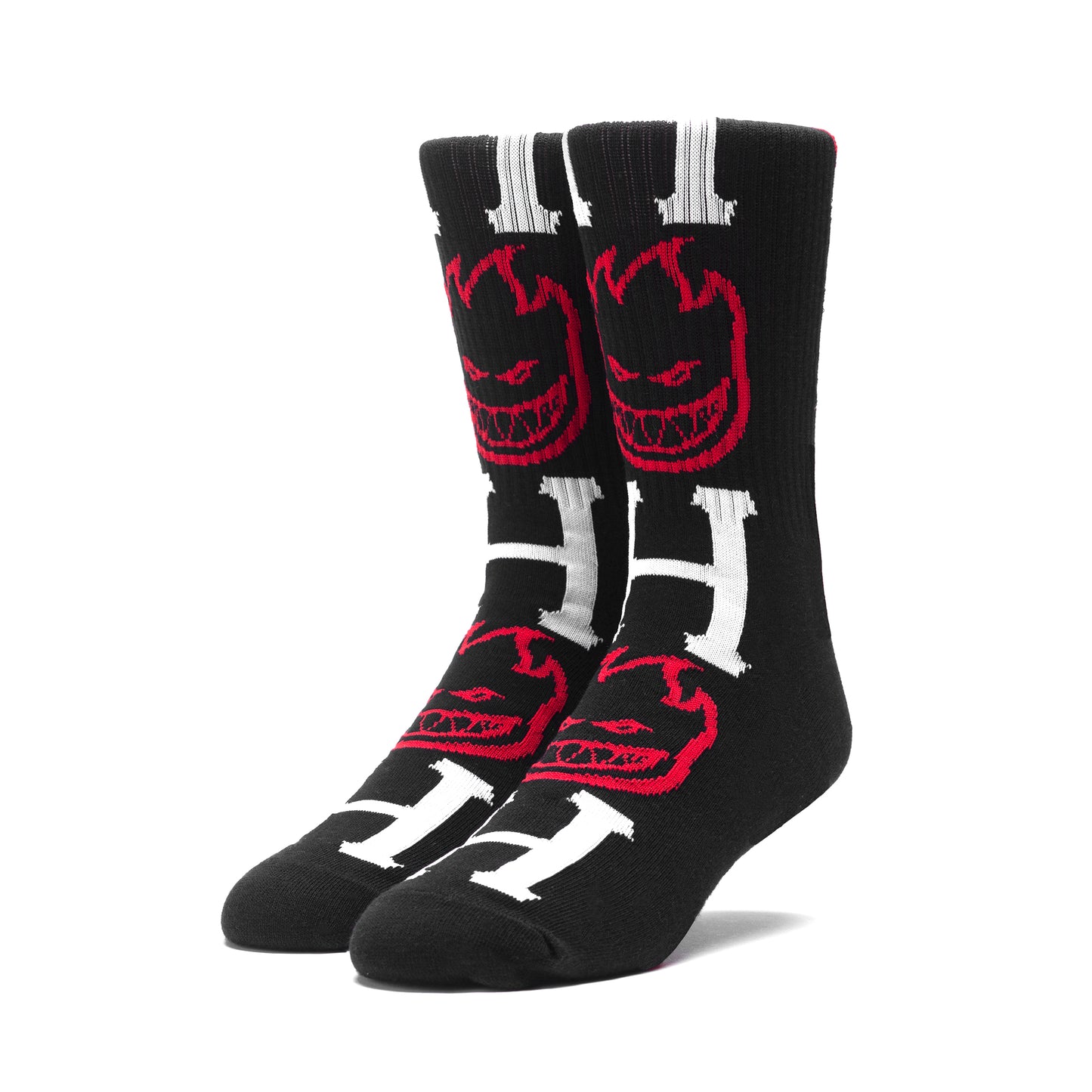 HUF x Spitfire - Bighead H Socks, Black
