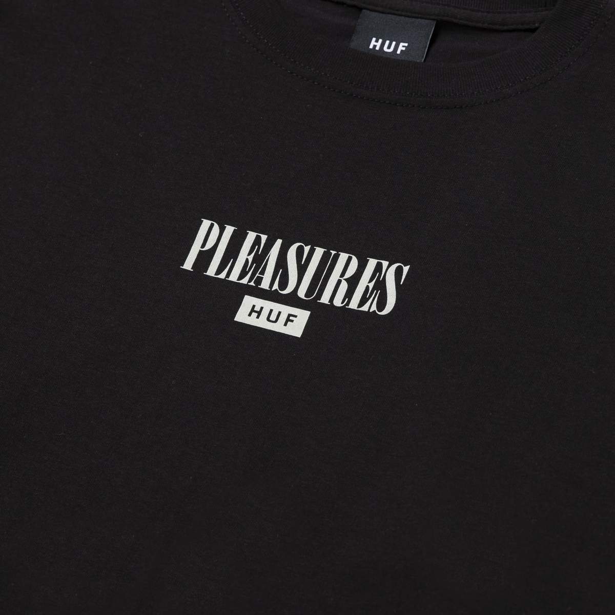 HUF x Pleasures - Spore L/S Tee, Black