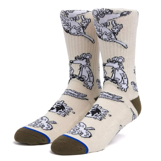 HUF x Steven Harrington - Crew Socks, Natural