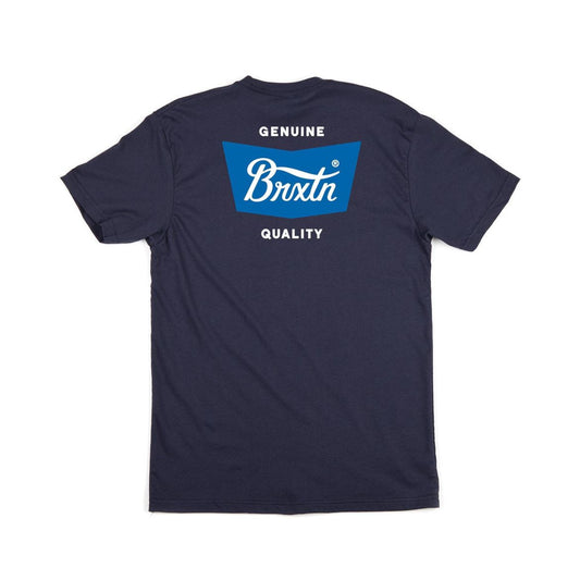 Brixton - STITH Men's S/S Standard Tee, Navy - The Giant Peach