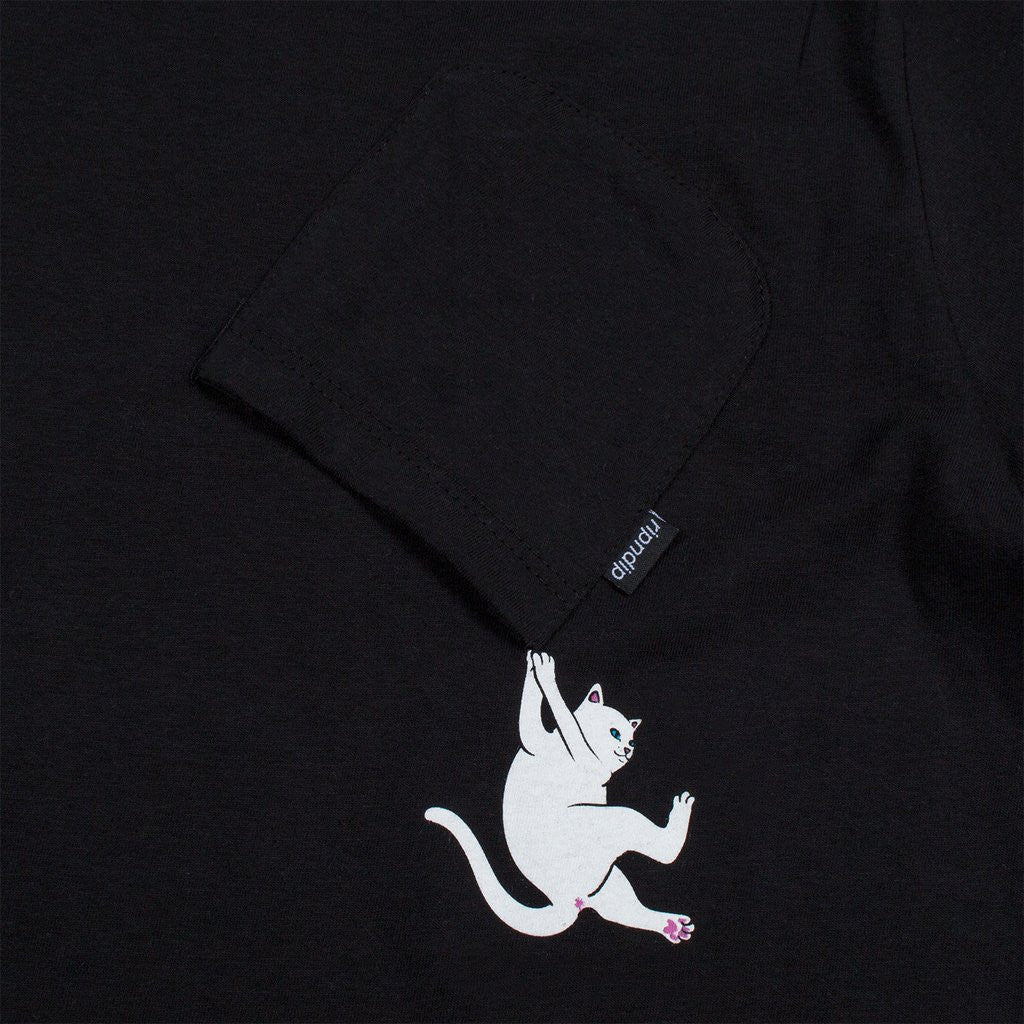 RIPNDIP - Hang In There Men's Pocket Tee, Black – The Giant Peach
