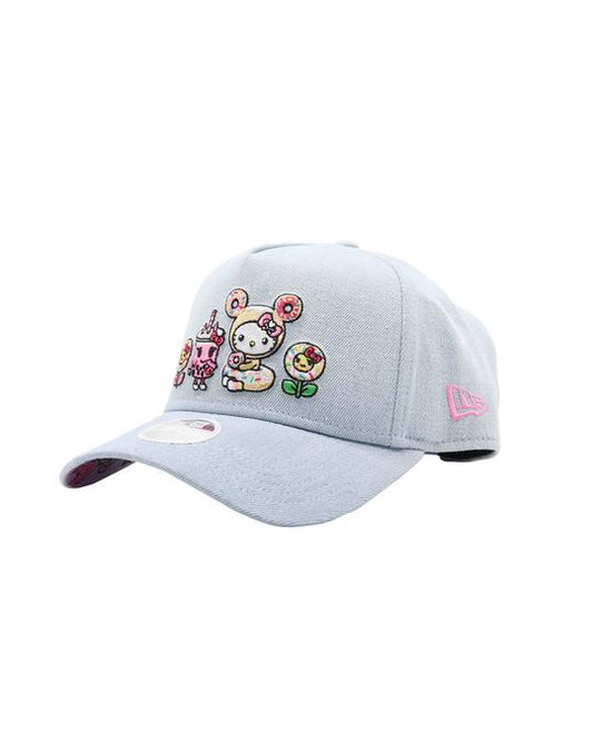 tokidoki x Hello Kitty- Spring Boba Kitty Snapback Hat, Blue