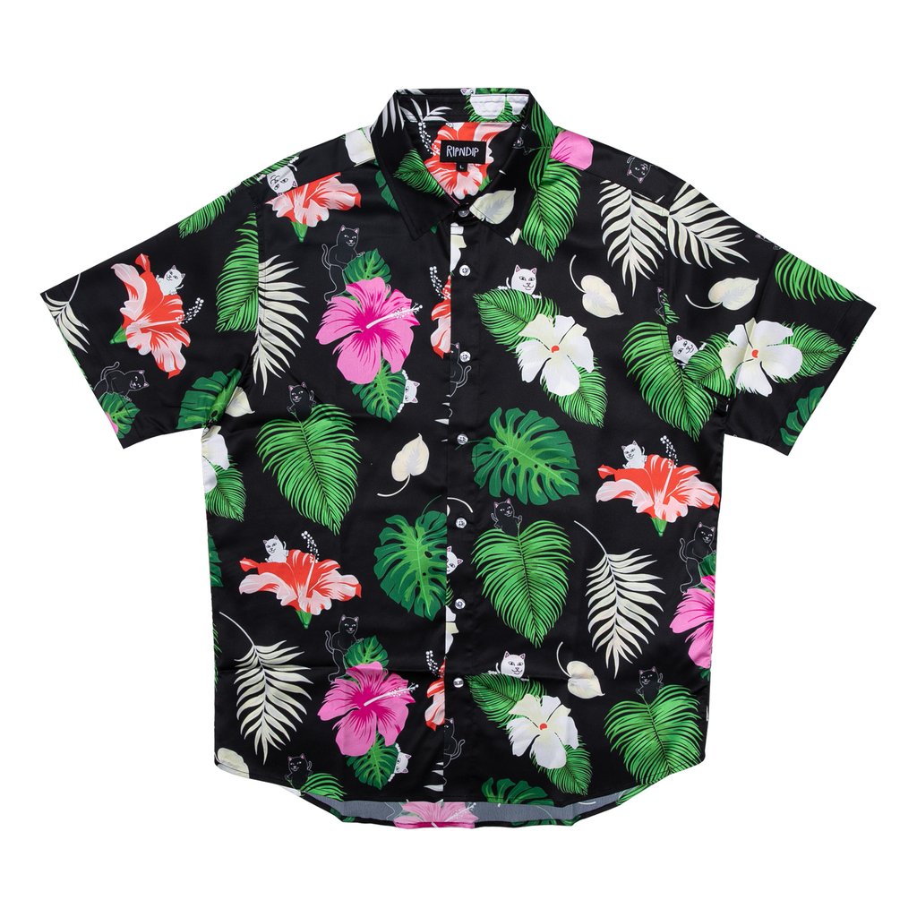 RIPNDIP - Maui Nerm Men's Button Up Shirt, Black