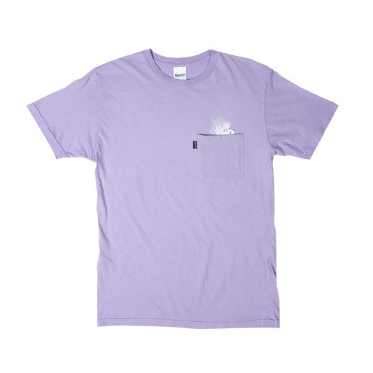 RIPNDIP - A Nermal Splash Men's Pocket Tee, Lavender - The Giant Peach