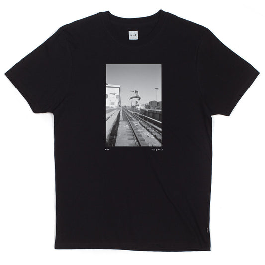 HUF - Tobin Yelland "Mike Hernandez" Men's Tee, Black - The Giant Peach