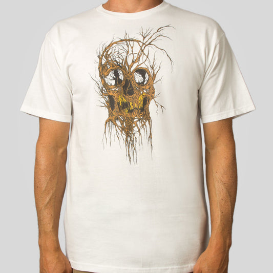 Alex Pardee - Tree Skull Men's Shirt, White - The Giant Peach