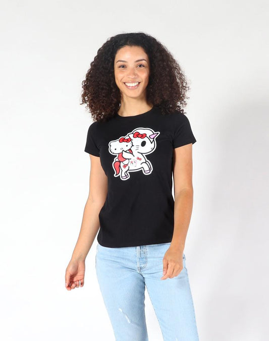 tokidoki  x Hello Kitty Unikitty Ride Women's Tee, Black