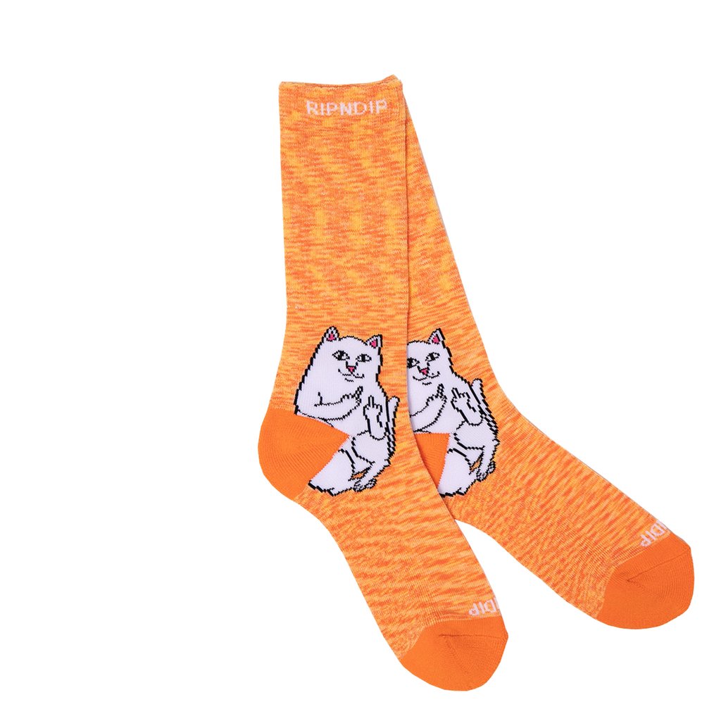 RIPNDIP - Lord Nermal Socks, Orange Speckle