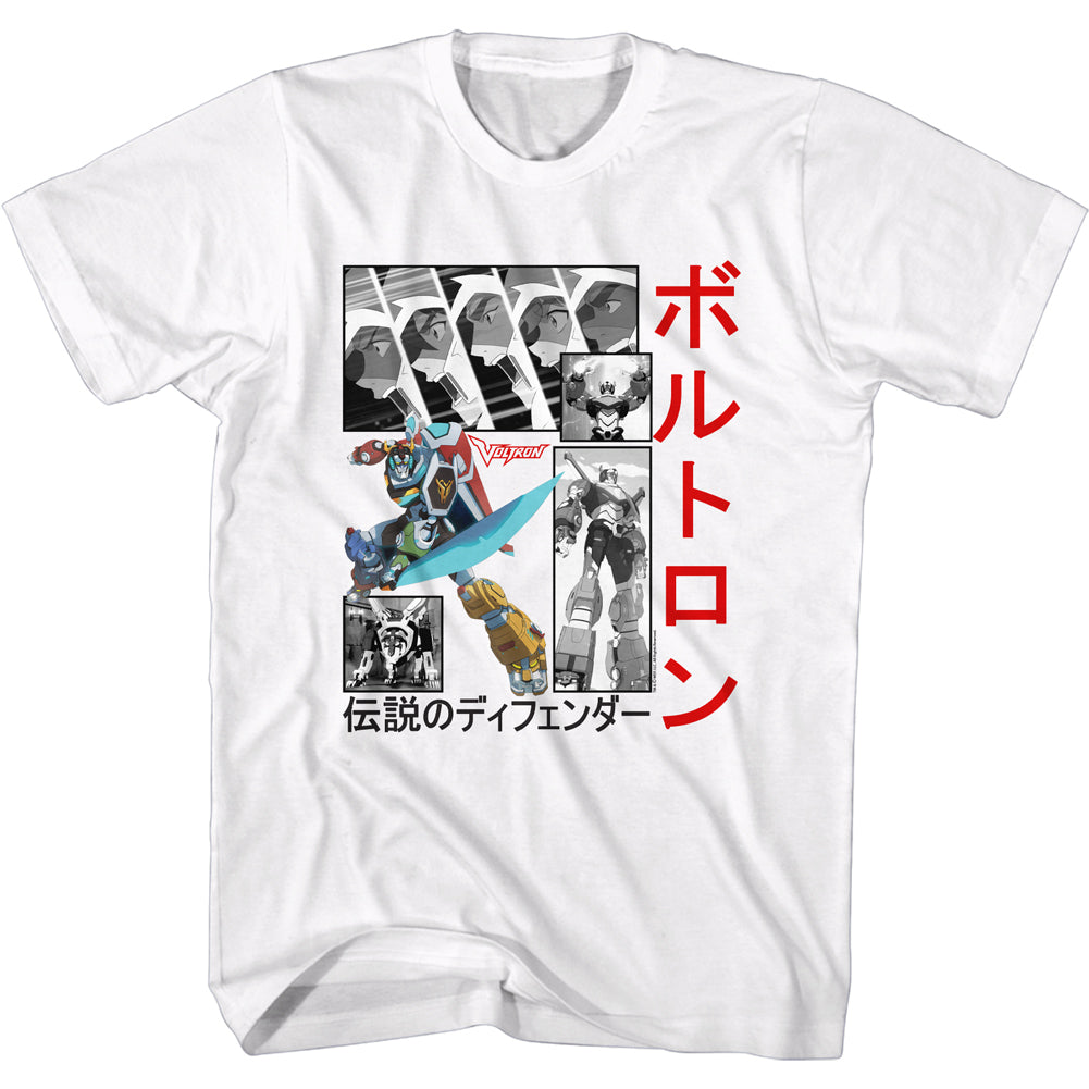Voltron - Squares & Japanese Men's Shirt, White