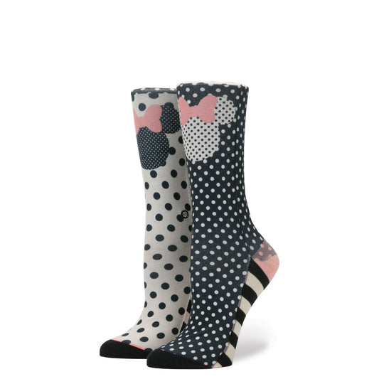Stance x Disney - Sprinkled Minnie Women's Socks, Black - The Giant Peach