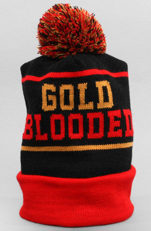 Adapt - Gold Blooded Beanie, Black/Red - The Giant Peach