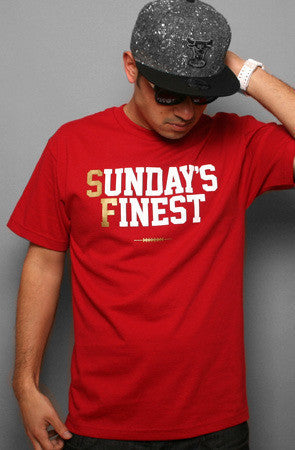 Adapt - Sunday's Finest Men's Shirt, Cardinal/Gold - The Giant Peach