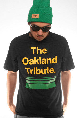 Adapt - The Oakland Tribute Men's Shirt, Black - The Giant Peach