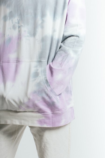 Akomplice - Lav Hooded Men's Sweatshirt, White/Lavender