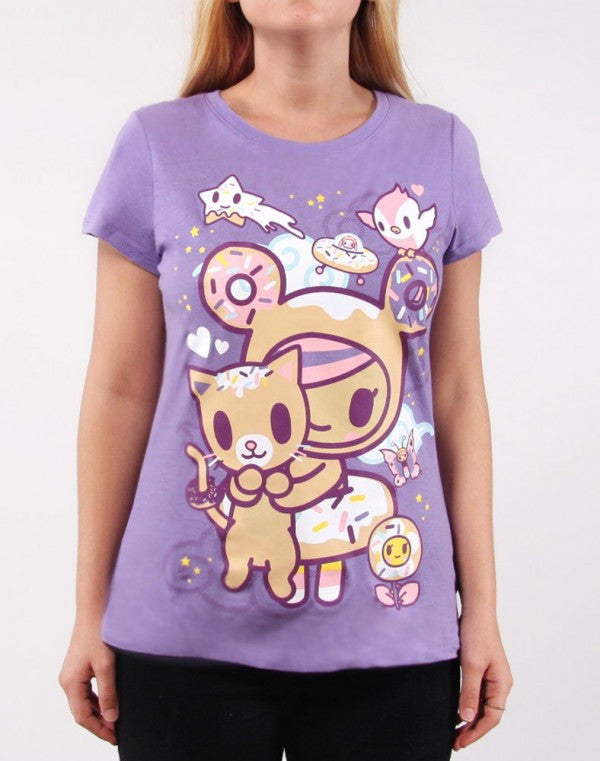 tokidoki - Always Twirling Women's Tee, Lavender - The Giant Peach