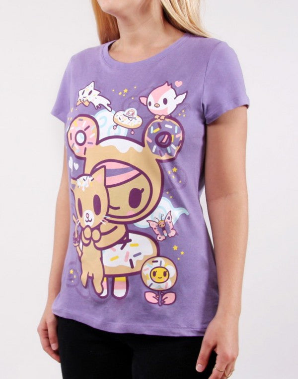 tokidoki - Always Twirling Women's Tee, Lavender - The Giant Peach