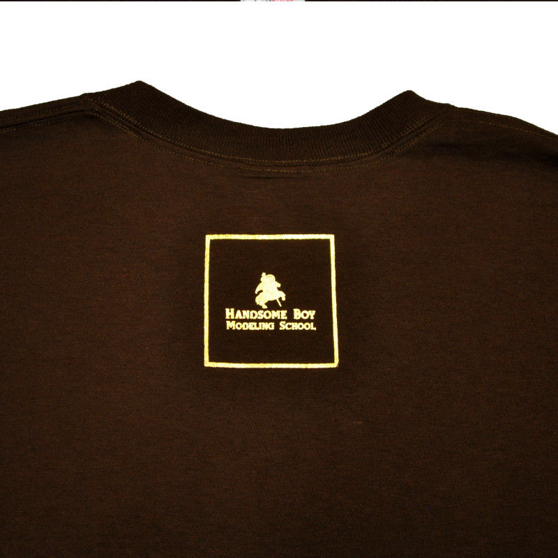 Handsome Boy Modeling School - I'm With Handsome Men's Shirt, Brown - The Giant Peach