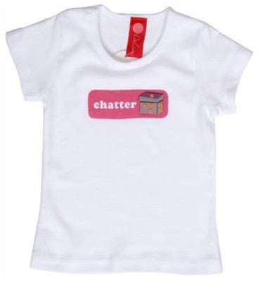 b.delicious - Chatter Box Toddler Tee, White - The Giant Peach