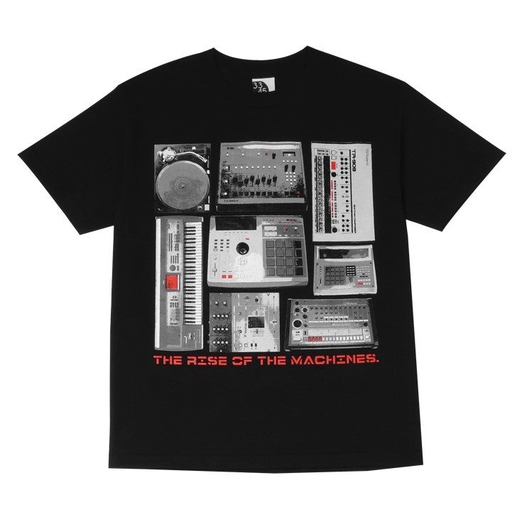 Ongaku - Beat Machines Men's T-Shirt, Black - The Giant Peach