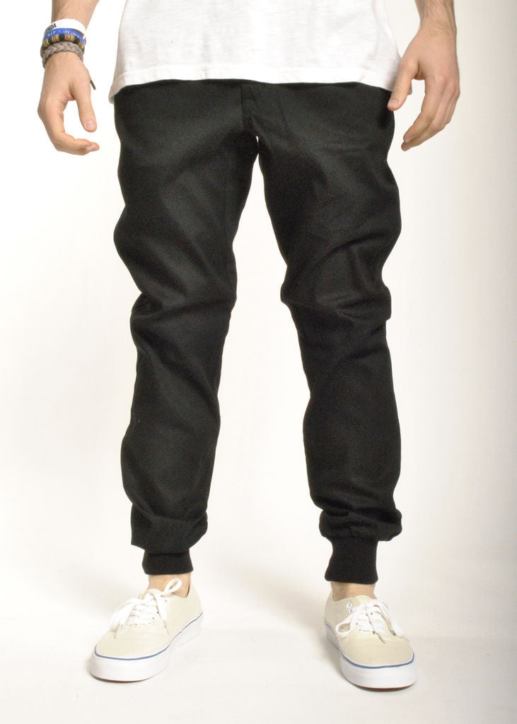 Rustic Dime - Sunset Jogger, Black Stretch Twill - The Giant Peach
