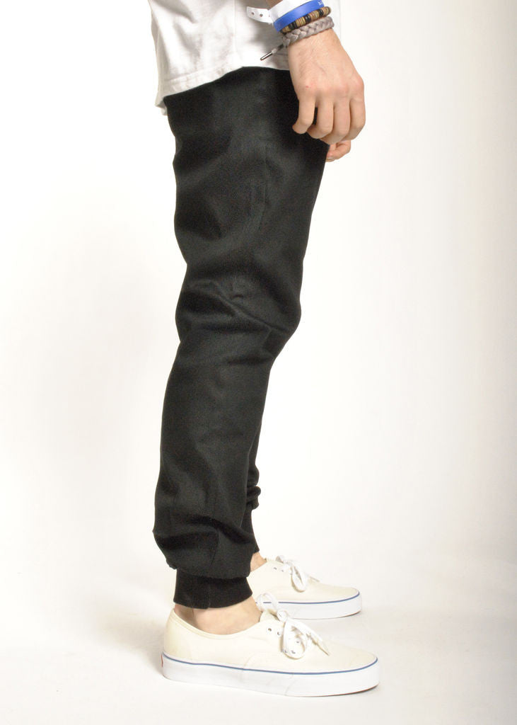 Rustic Dime - Sunset Jogger, Black Stretch Twill - The Giant Peach