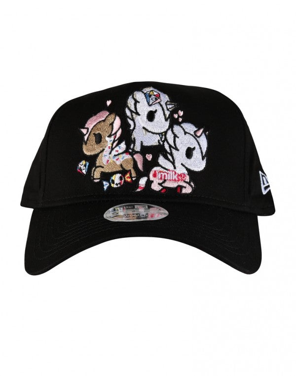 tokidoki - Blossom Ponies Snapback Hat, Black - The Giant Peach