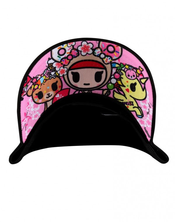 tokidoki - Blossom Ponies Snapback Hat, Black - The Giant Peach