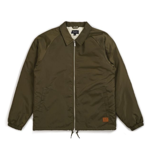 Brixton - Claxton Collar Sherpa Men's Jacket, Olive