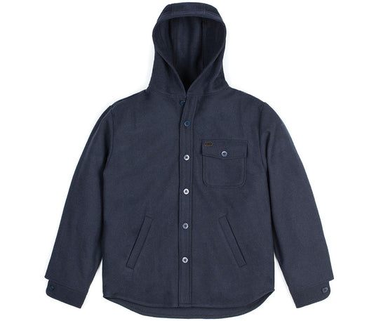 Brixton - Compass Hooded Men's Jacket, Navy - The Giant Peach