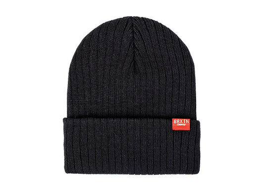Brixton - Hoover Beanie, Black - The Giant Peach