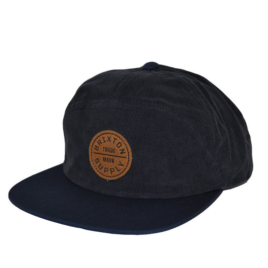 Brixton - Oath 7 Panel Men's Cap, Dark Navy - The Giant Peach