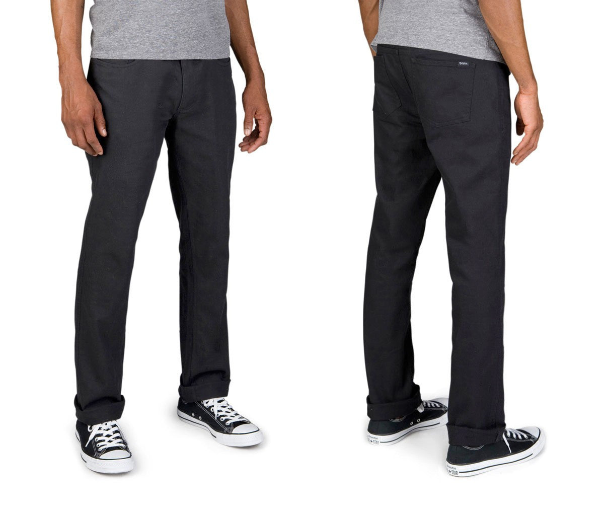 Brixton - Reserve Standard Fit Men's Chino Pants, Black - The Giant Peach