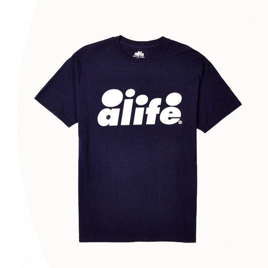Alife - Bubble Logo Men's Shirt, Eclipse Blue - The Giant Peach