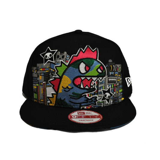 tokidoki - Camo Kaiju Snapback Hat, Black - The Giant Peach