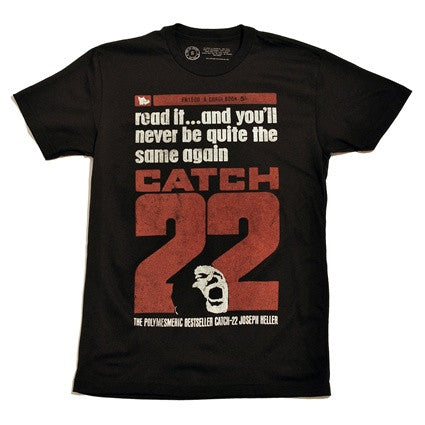 Out of Print - Catch-22 (UK Cover) Men's Shirt, Black - The Giant Peach