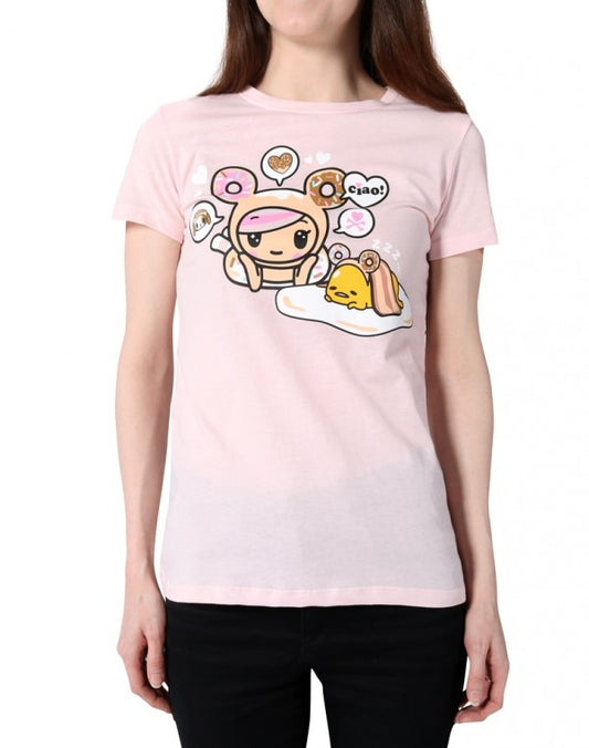 tokidoki x gudetama - Ciao Gudetama Women's Tee, Pink