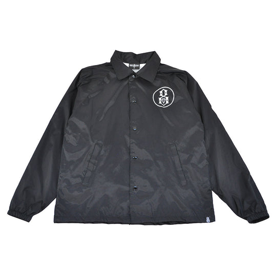 REBEL8 - Circle 8 Men's Coaches Jacket, Black - The Giant Peach