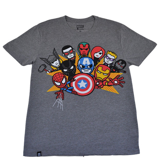 tokidoki TKDK - Civil War Men's Shirt, Light Heather Grey - The Giant Peach
