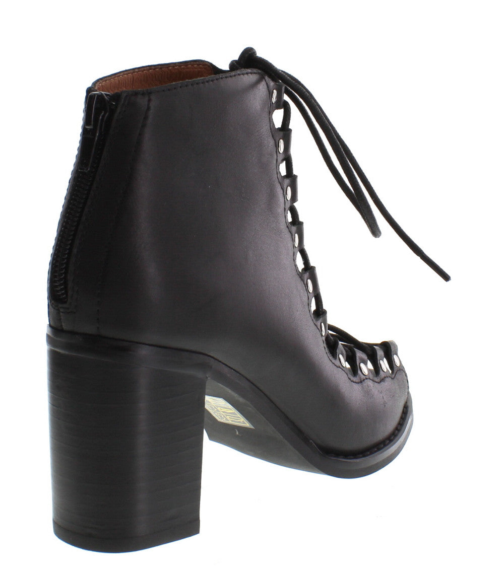 Jeffrey Campbell - Cordova Leather Bootie, Black - The Giant Peach