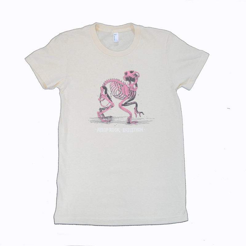 Aesop Rock - Skelethon Women's Shirt, Creme - The Giant Peach