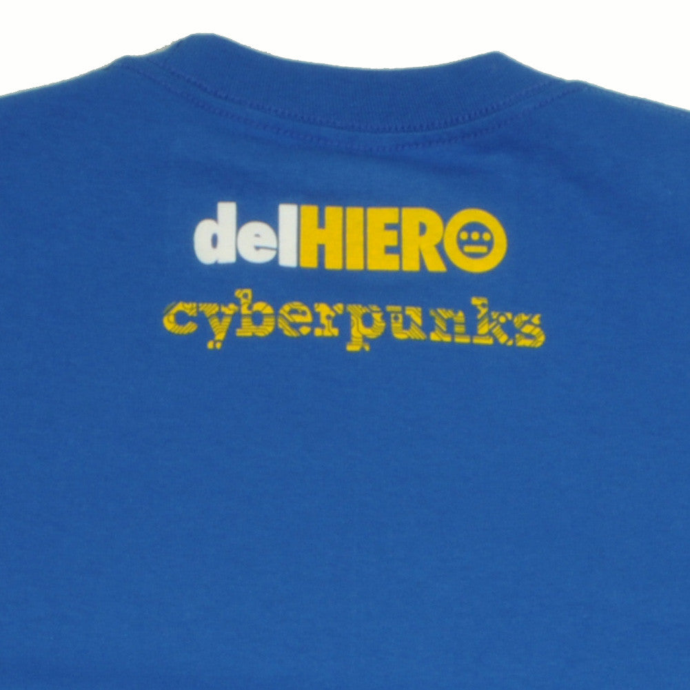 delHIERO - Cyberpunks Men's Shirt, Royal - The Giant Peach