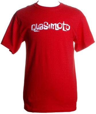 Quasimoto - Font Men's Shirt, Red - The Giant Peach