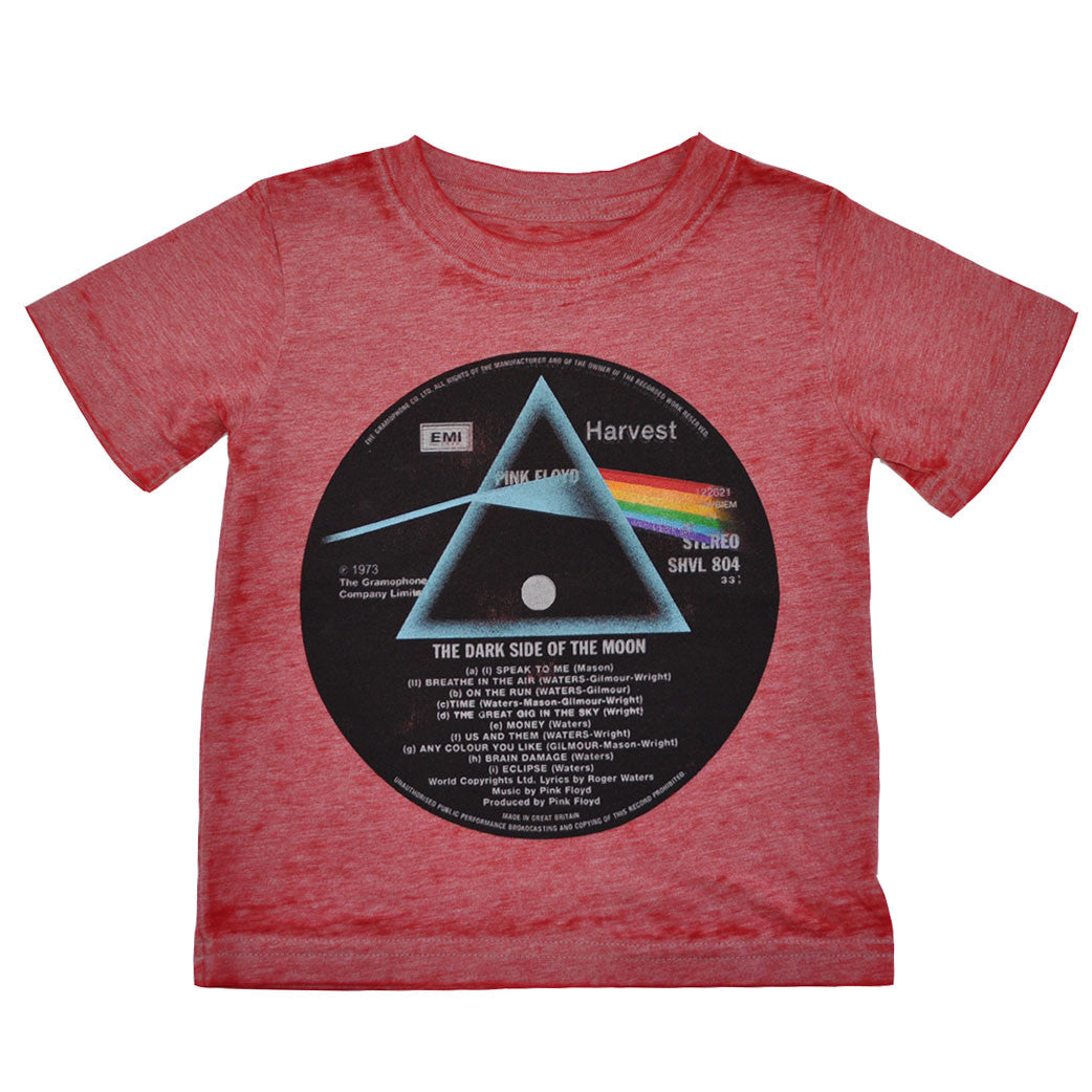 Pink Floyd - The Dark Side Vinyl Infant/Toddler Tee, Heather Red - The Giant Peach