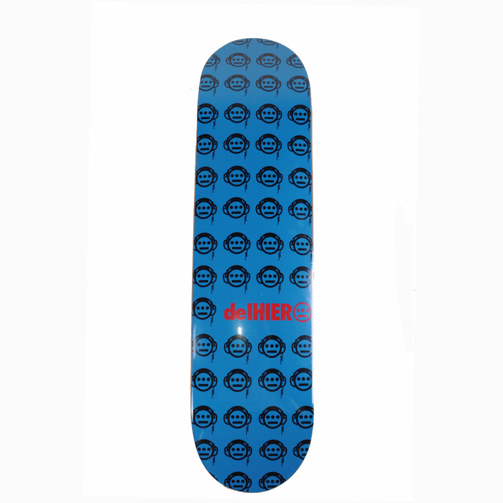 DelHiero Skateboard Deck, Blue with Black (autographed by Del) - The Giant Peach