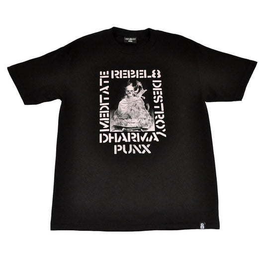 REBEL8 - Destroy Men's Shirt, Black - The Giant Peach