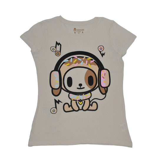 tokidoki - Donut Beats Women's Shirt, Cream - The Giant Peach