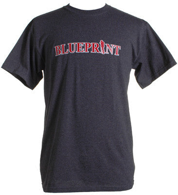 Blueprint - Logo Men's Shirt, Heather Charcoal - The Giant Peach