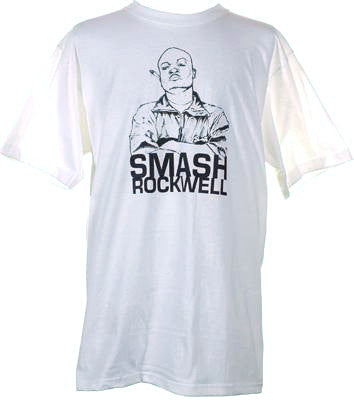 Casual - Smash Rockwell Men's Shirt, White - The Giant Peach