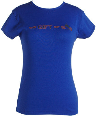 Gift of Gab - Logo Women's Shirt, Royal Blue - The Giant Peach